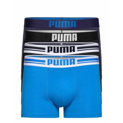 Puma Placed Logo Boxer 4P Ecom Boxerkalsonger Blå PUMA