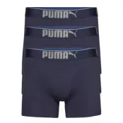 Puma Premium Sueded Cotton Boxer 3P Boxerkalsonger Blå PUMA