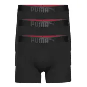Puma Premium Sueded Cotton Boxer 3P Boxerkalsonger Svart PUMA
