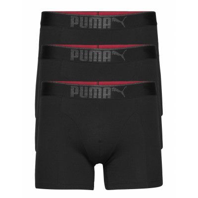 Puma Premium Sueded Cotton Boxer 3P Boxerkalsonger Svart PUMA