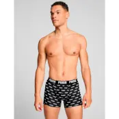 PUMA Puma Men Everyday Logo Print Boxers 2P - Black - M