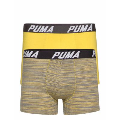 Puma Spacedye Stripe Boxer 2p Boxerkalsonger Gul PUMA