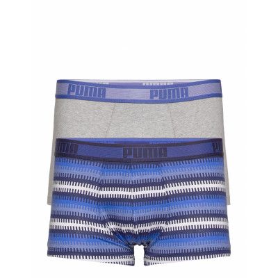 Puma Worldhood Stripe Trunk 2p Boxerkalsonger Blå PUMA