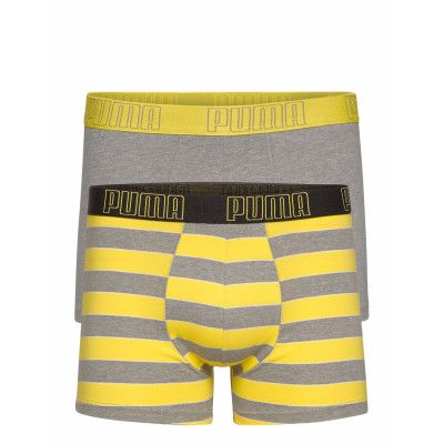 Puma Yd Bold Stripe Boxer 2p Boxerkalsonger Gul PUMA