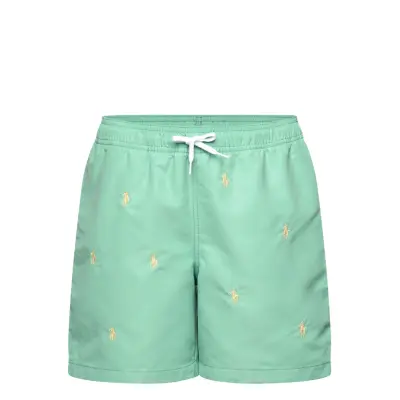 Ralph Lauren Kids Traveler Polo Pony Swim Trunk - Green - 132-137