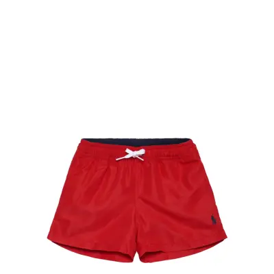 Ralph Lauren Kids Traveler Swim Trunk - Red - 109-116