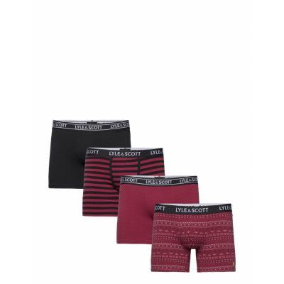 Reign Boxerkalsonger Burgundy Lyle & Scott