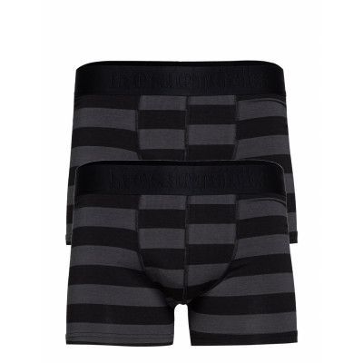 Bambu 2-Pack Gunnar Boxerkalsonger Svart Resteröds