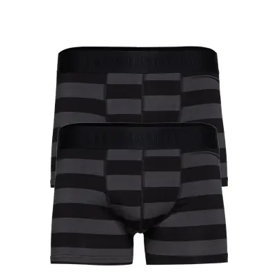 Bambu 2-Pack Gunnar Boxerkalsonger Svart Resteröds
