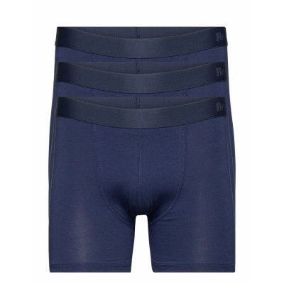 Boxer Long 3-Pack Bamboo Fsc Boxerkalsonger Blue Resteröds