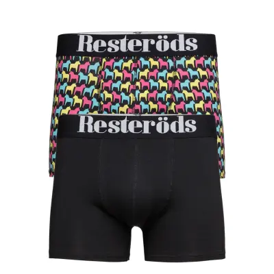 Resteröds 2 Pack Gunnar Boxer Boxerkalsonger Svart Resteröds