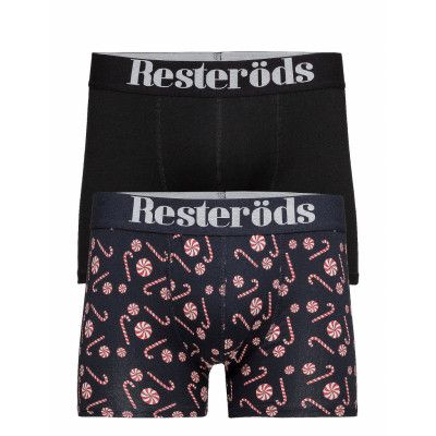 Resteröds 2 Pack Gunnar Boxer Boxerkalsonger Svart Resteröds