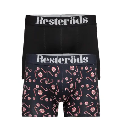 Resteröds 2 Pack Gunnar Boxer Boxerkalsonger Svart Resteröds