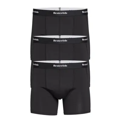 Resteröds Trunk Organic 3-Pack *Villkorat Erbjudande Boxerkalsonger Svart Resteröds