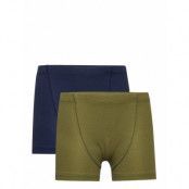 Rib Jersey 2Pack Boxers Night & Underwear Underwear Underpants Khakigrön Copenhagen Colors