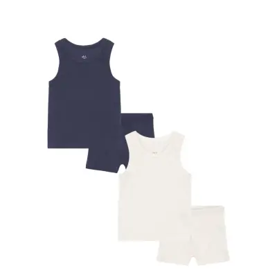 Rib Jersey 2Pack Tank-Top & Boxershorts Underkläderset Multi/patterned Copenhagen Colors