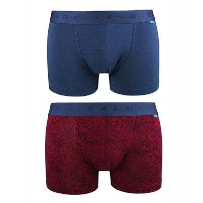 Salming - 2-pack boxer - Saittarova - Wine red/Navy