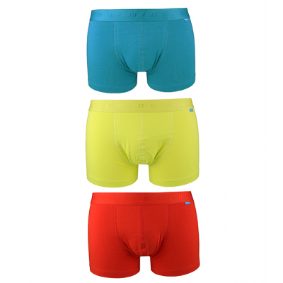 Salming - 3 - pack Abisko boxer - Turquoise/Lime green/Red