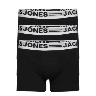 Jack & J S Sense Trunks 3-Pack Noos Svart