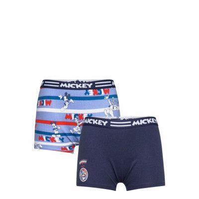 Set 2 Boxers Night & Underwear Underwear Underpants Marinblå Mickey Mouse