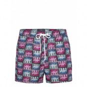 Sf Short Drawstring-Print Underwear Boxer Shorts Blå Tommy Hilfiger