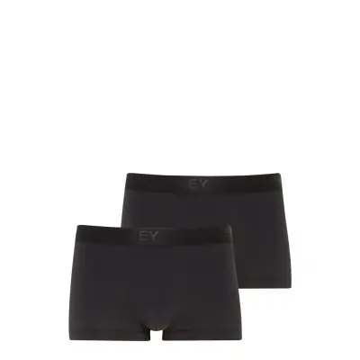 Short Trunk 2-P Boxerkalsonger Svart Jockey