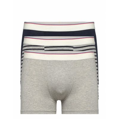 Slhevan 3-Pack Trunk B Boxerkalsonger Grå Selected Homme