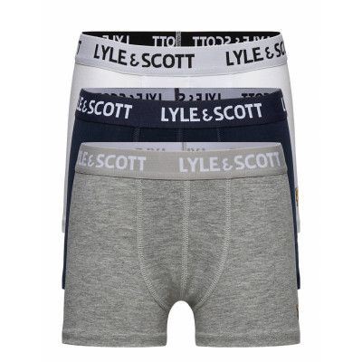 Solid 3 Pair Boxers Bright White Trosa Multi/mönstrad Lyle & Scott Junior