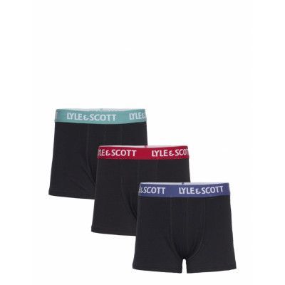 Lyle & Scott Junior Solid Boxed 3 Pair Boxers Svart