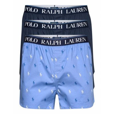 Polo Ralph Lauren Stretch Cotton Boxer 3-Pack Blå