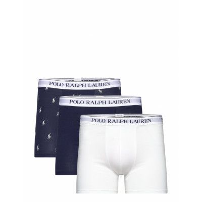 Polo Ralph Lauren Underwear Stretch Cotton Boxer Brief 3-Pack Marinblå