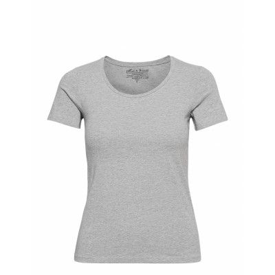 T-Shirt Cotton Stretch T-shirts & Tops Short-sleeved Grå Bread & Boxers