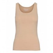 Tank Cotton Stretch T-shirts & Tops Sleeveless Beige Bread & Boxers