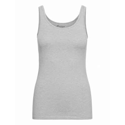 Tank Cotton Stretch T-shirts & Tops Sleeveless Grå Bread & Boxers