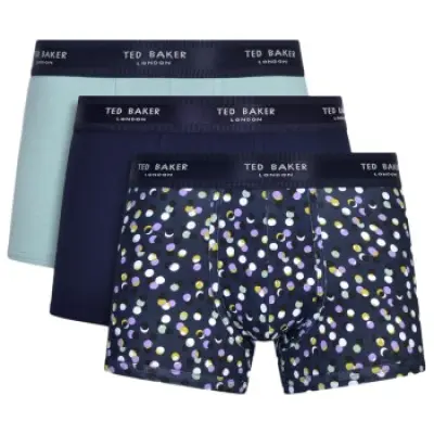 Ted Baker 3-pack Realasting Cotton Basic Trunks
