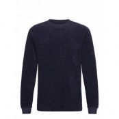 Bread & Boxers Terry Long Sleeve Marinblå