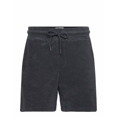 Bread & Boxers Terry Shorts Marinblå