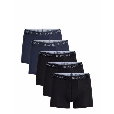 5-Pack Men Bamboo Tights *Villkorat Erbjudande Boxerkalsonger Svart URBAN QUEST
