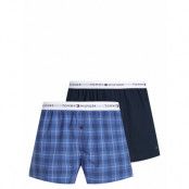 Tommy Hilfiger 2P Woven Boxer Marinblå