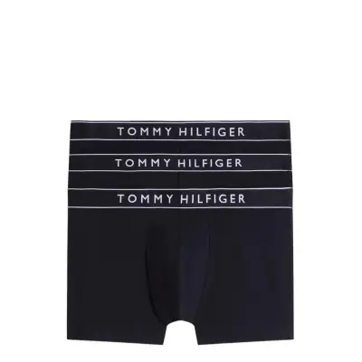 Tommy Hilfiger 3-Pack Cotton Trunk - Navy - XS