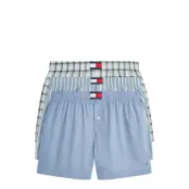 Tommy Hilfiger 3P Woven Boxer Print Blå