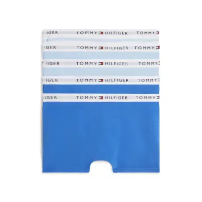 Tommy Hilfiger 5 Pk Trunk Print - Blue - 164-170