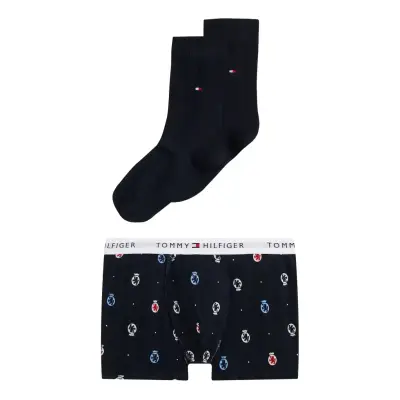 Tommy Hilfiger Gift Set Trunk & Socks Boxed - Navy - 152-164
