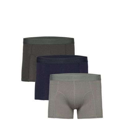 TOPECO Men's Bamboo Boxer 3-P Marinblå