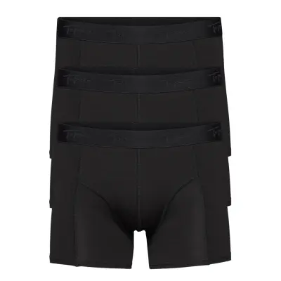 Men's Bamboo Boxer 3-P Boxerkalsonger Svart TOPECO