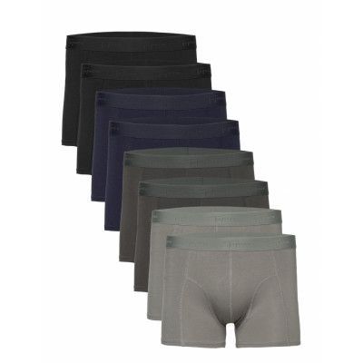 Men's Bamboo Boxer 8-P Boxerkalsonger Grå TOPECO
