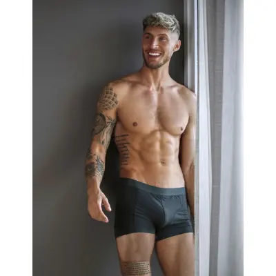 TOPECO Men's Bamboo Boxer 8-P - Grey - S