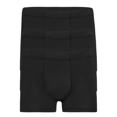 Jockey Cotton+ Trunk 3-P Svart