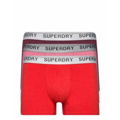 Trunk Multi Triple Pack Boxerkalsonger Röd Superdry