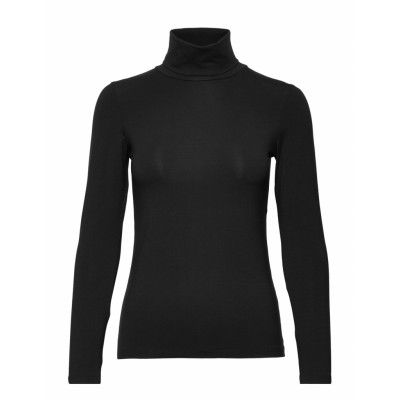 Turtle Neck *Villkorat Erbjudande T-shirts & Tops Long-sleeved Svart Bread & Boxers